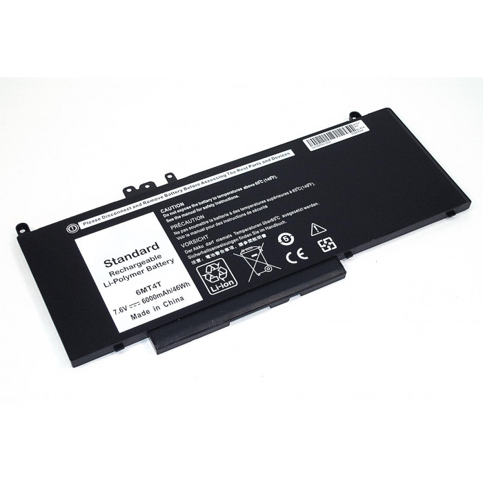 Аккумулятор для Dell Latitude 14-E5470 7.6V 6000mAh черная OEM