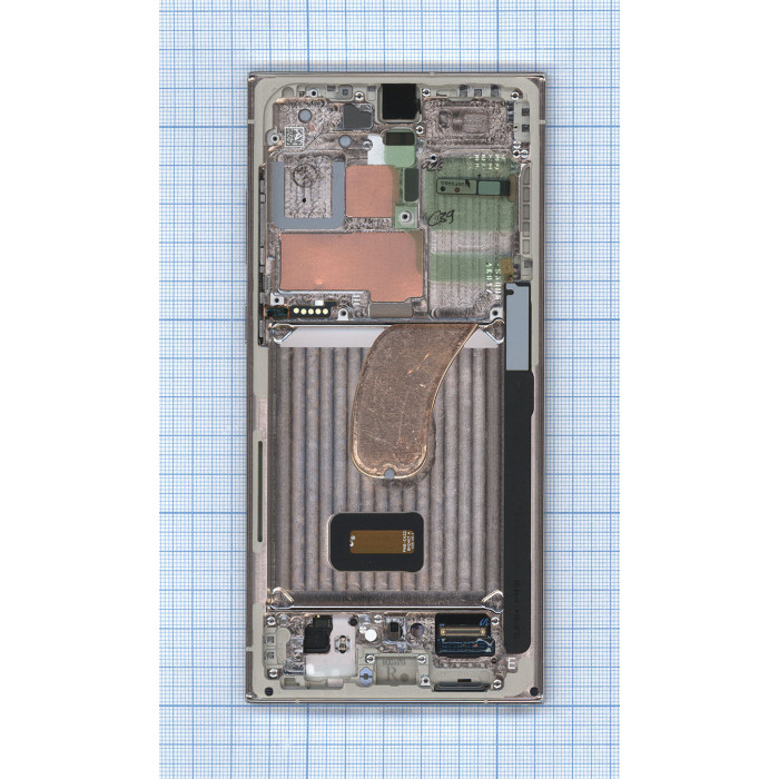 Дисплей для Samsung Galaxy S23 Ultra 5G S918B в сборе с тачскрином ServicePack бежевый GH82-30465B