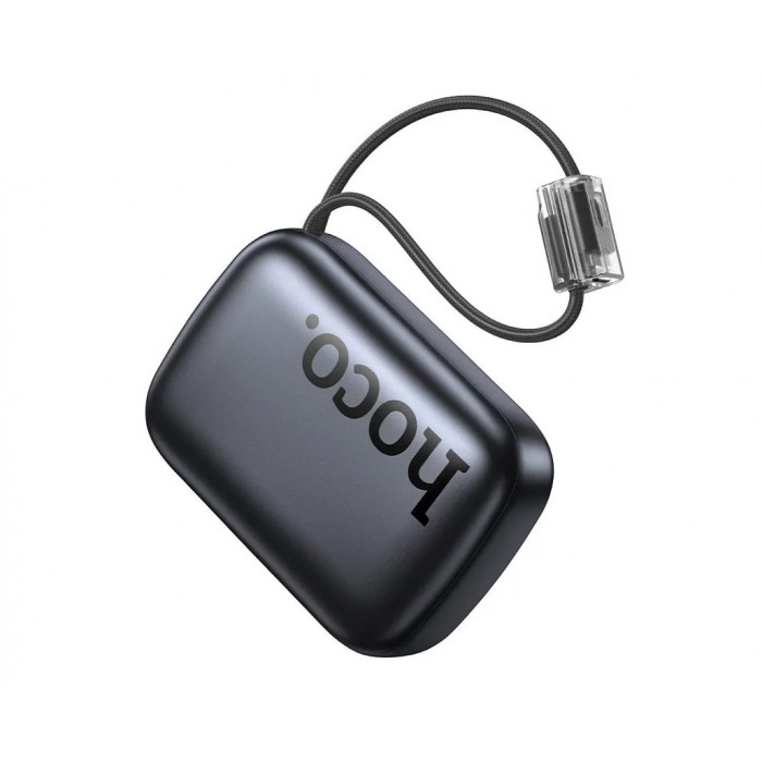 Внешний аккумулятор Powerbank HOCO Q55 Rock с 2 кабелями, 20000mAh, серый металлик