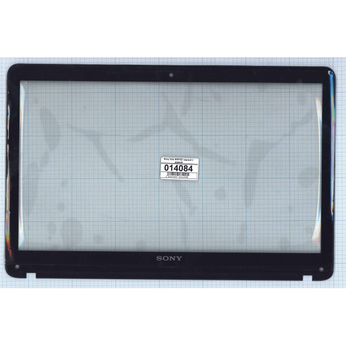 Сенсорное стекло (тачскрин) для Sony Vaio SVF152 SVF153 черное с рамкой