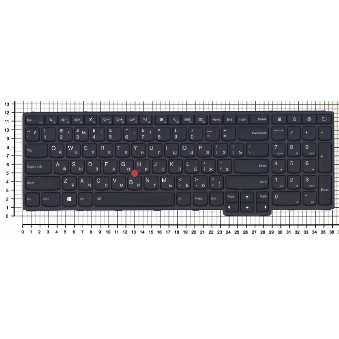 Клавиатура для Lenovo Thinkpad S5 Yoga 15 черная с подсветкой