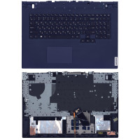 Клавиатура для Lenovo Legion 5-17ACH6 топкейс синий