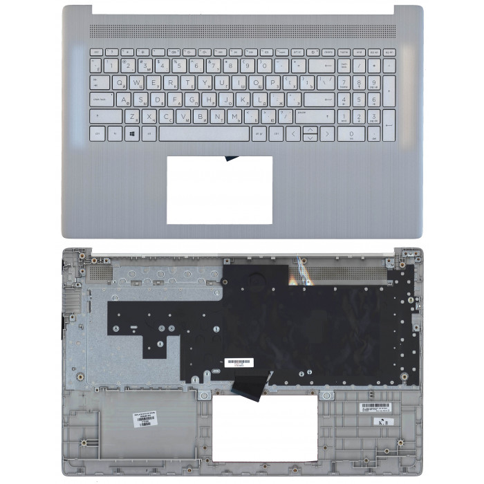 Клавиатура для HP 17-CN 17-CP топкейс Серый
