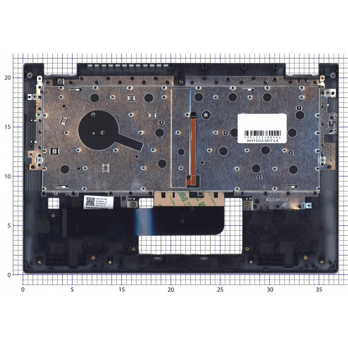 Клавиатура для ноутбука Lenovo IdeaPad Flex 5 14IAU7 серебристая