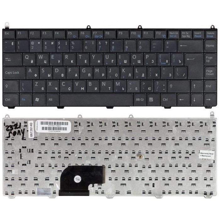Клавиатура для Sony Vaio VGN-AR VGN-FE черная