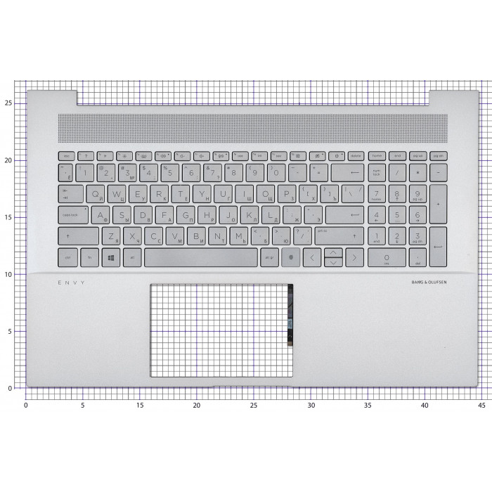Клавиатура для HP Envy 17-CH топкейс