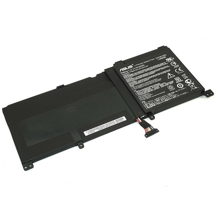 Аккумулятор для ноутбукa Asus N501 (C41N1524) 15.2V 60Wh черная