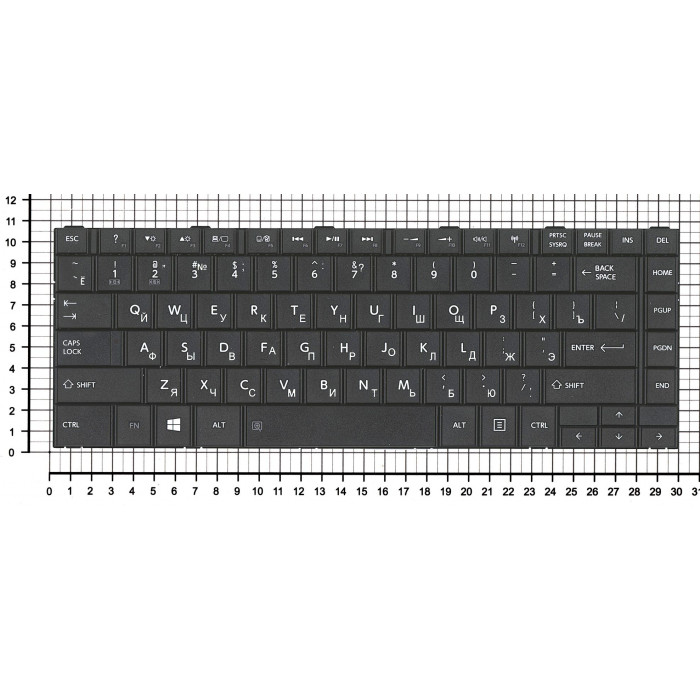 Клавиатура для Toshiba Satellite C800 C805 черная