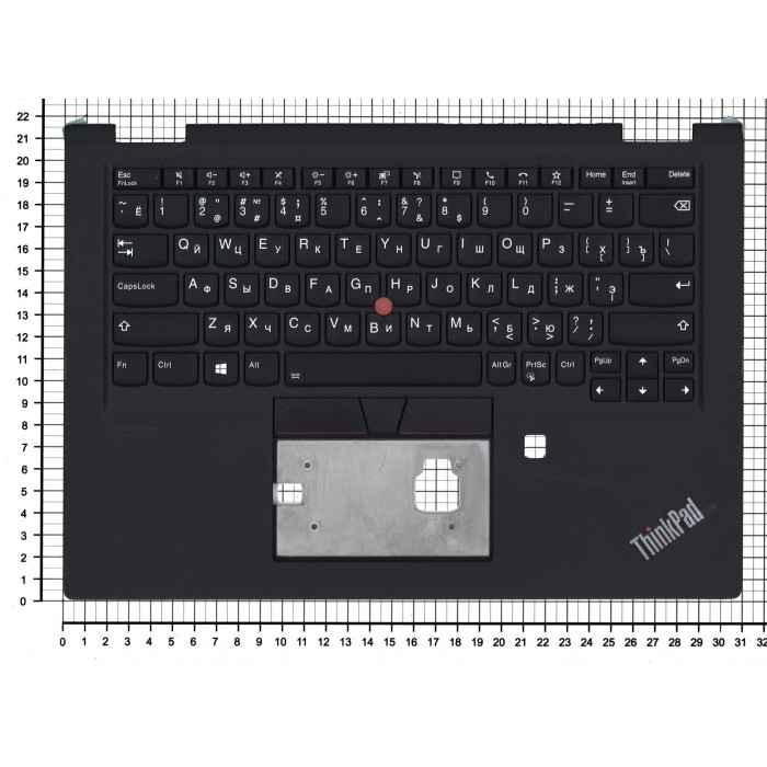 Клавиатура для Lenovo ThinkPad X13 Yoga Gen 1 топкейс