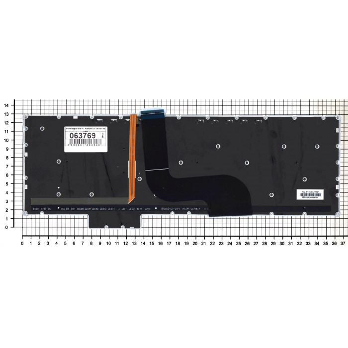 Клавиатура для Acer Predator 15 G9-591 черная с подсветкой