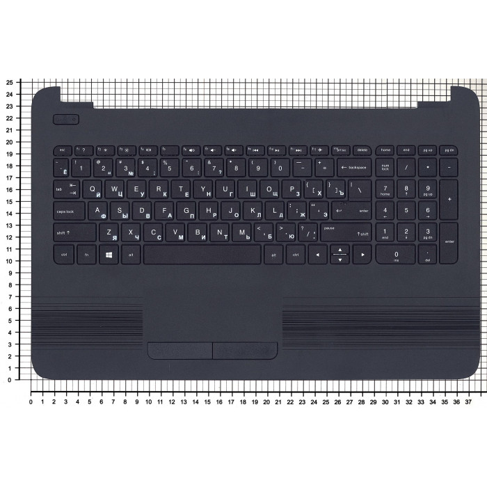 Клавиатура для HP Pavilion 250 G4 G5, 255 G4, 15-af черная топ-панель