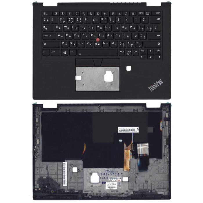 Клавиатура для Lenovo ThinkPad X13 Yoga Gen 1 топкейс