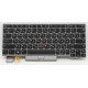Клавиатура для ноутбука Lenovo X13, L13 gen 2, L13 Yoga Gen 2 серебристая с подсветкой и указателем
