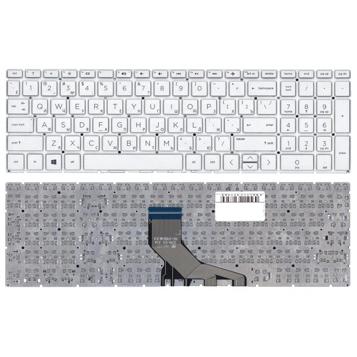 Клавиатура для HP 17-CN 17-CP серебристая