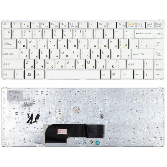 Клавиатура для Sony Vaio VGN-N N250 белая