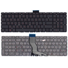 Клавиатура для HP Pavilion 15-ab 15-ab000 15-cb 15z-ab100 черная с красной подсветкой