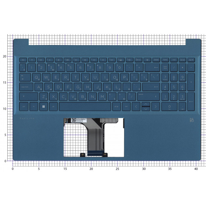 Топ-панель Синяя для HP Pavilion 15-EG 15-EH