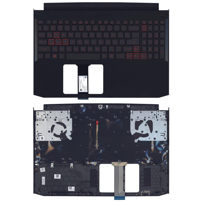 Клавиатура для Acer Nitro5 AN515-44 черная топ-панель