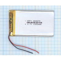 Аккумулятор Li-Pol (батарея) 4*40*70мм 2pin 3.7V / 1000mAh