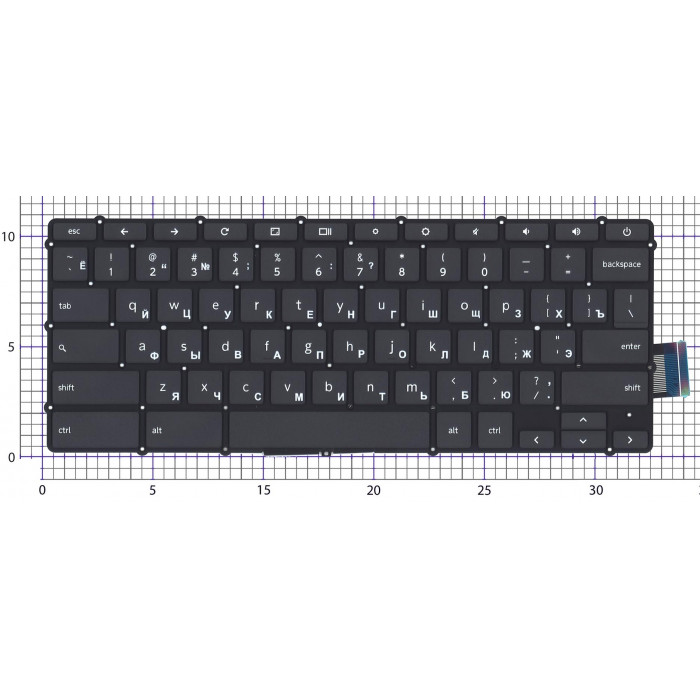 Клавиатура для ноутбука Lenovo Flex 5 CB-13 черная