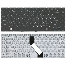 Клавиатура для Acer Aspire V5-471 V5-431 черная с подсветкой без рамки