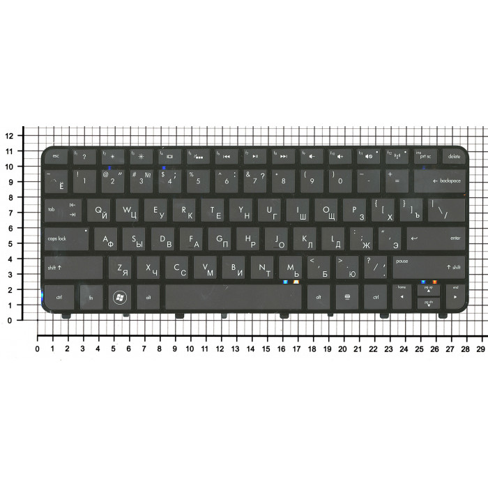 Клавиатура для HP Folio 13-1000 13-2000 черная