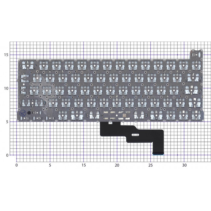 Клавиатура для ноутбука Apple MacBook Pro M1 A2338 Г-образный Enter