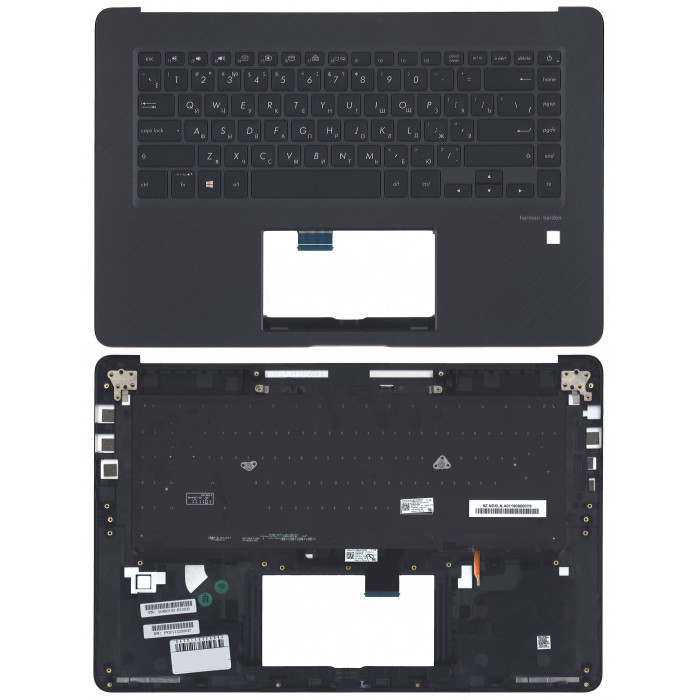 Клавиатура для Asus UX550 топкейс темно-синий