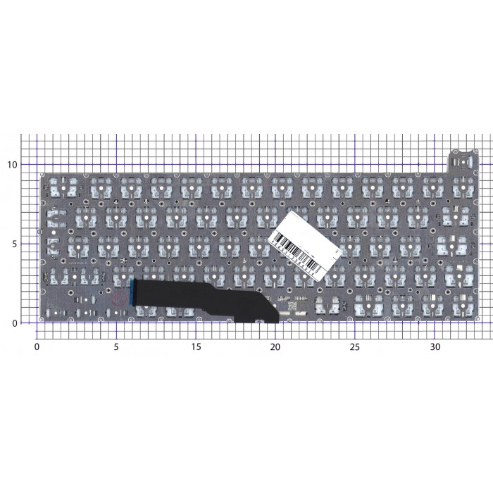 Клавиатура для ноутбука Apple MacBook Pro 13 Retina A2251 Mid 2020 Г-образный Enter