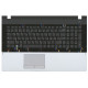 Клавиатура для Samsung NP305E7A топкейс серый, кнопки черные