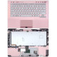 Клавиатура для Sony Vaio VPC-SB VPC-SD розовая топ-панель (fingerprint reader)