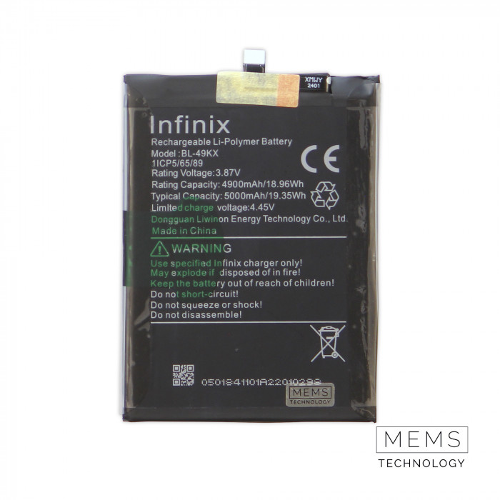 Аккумулятор (батарея) для Infinix Note 11 / 12 / 12 2023 (BL-49KX) 5000 mAh VoltPack