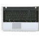 Клавиатура для Samsung NP305E7A топкейс серый, кнопки черные
