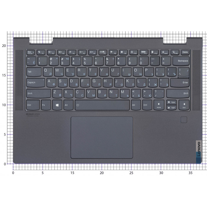 Клавиатура для ноутбука Lenovo Yoga 7 14ARP8 черная