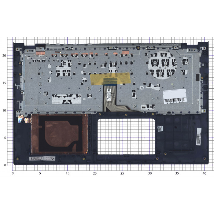 Клавиатура для ноутбука Asus X512 синяя топ-панель