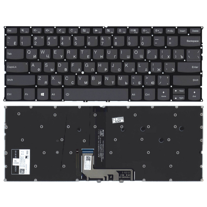 Клавиатура для ноутбука Lenovo Yoga C940-14IIL черная