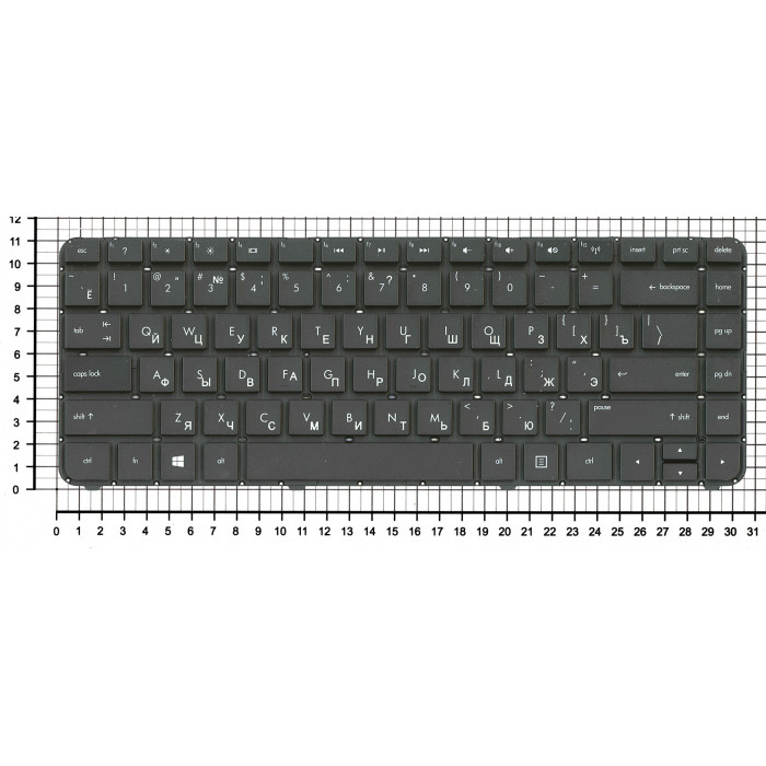 Клавиатура для HP Pavilion DV4-5000 черная без рамки