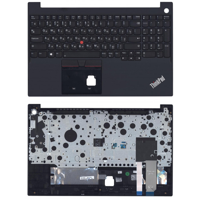 Клавиатура для Lenovo ThinkPad E15 Gen 3/4 топкейс черный