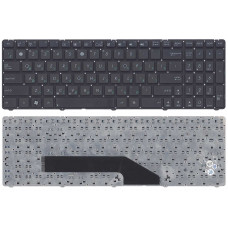 Клавиатура для Asus K50 K60 K70 черная без рамки (плоский Enter)