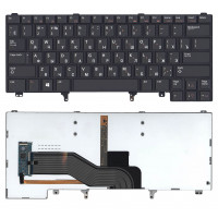 Клавиатура для Dell Latitude E6320 E6420 E5420 черная без указателя с подсветкой