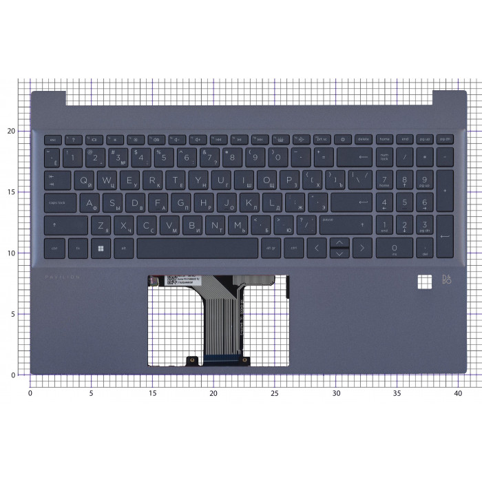 топкейс под сканер отпечатка для HP Pavilion 15-EG 15-EH FPR