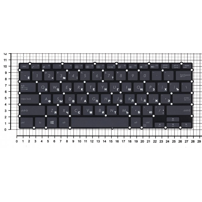 Клавиатура для Asus NovaGo TP370QL черная