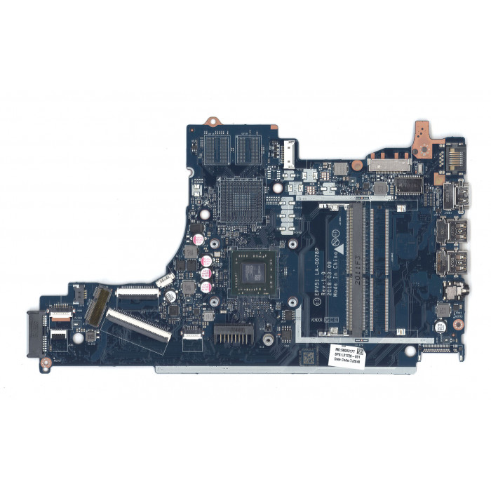 Материнская плата LA-G078P HP 255 G7 15T-DB 15-DB 15-DA A4-9125 UMA