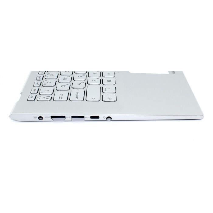 Клавиатура для ноутбука Asus VivoBook R424 топ-панель серебристая