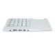 Клавиатура для ноутбука Asus VivoBook R424 топ-панель серебристая