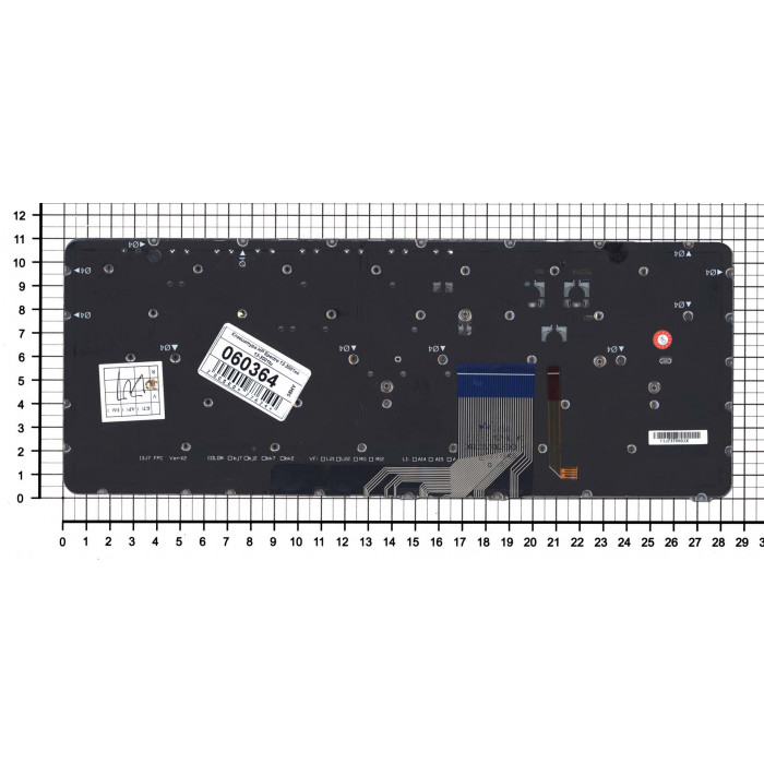 Клавиатура для HP Spectre 13-3001ee 13-3001tu 13-3001xx серебристая с подсветкой