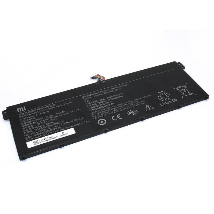 Аккумулятор для XIAOMI ML Redmi Redmibook 14 (R14B01W) 15.2V 3220mAh