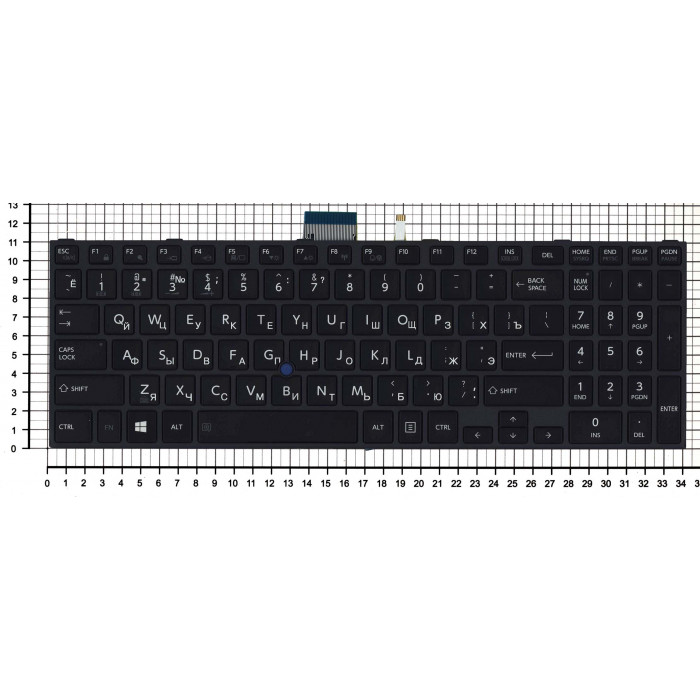 Клавиатура для Toshiba Tecra A50-C Z50-C черная