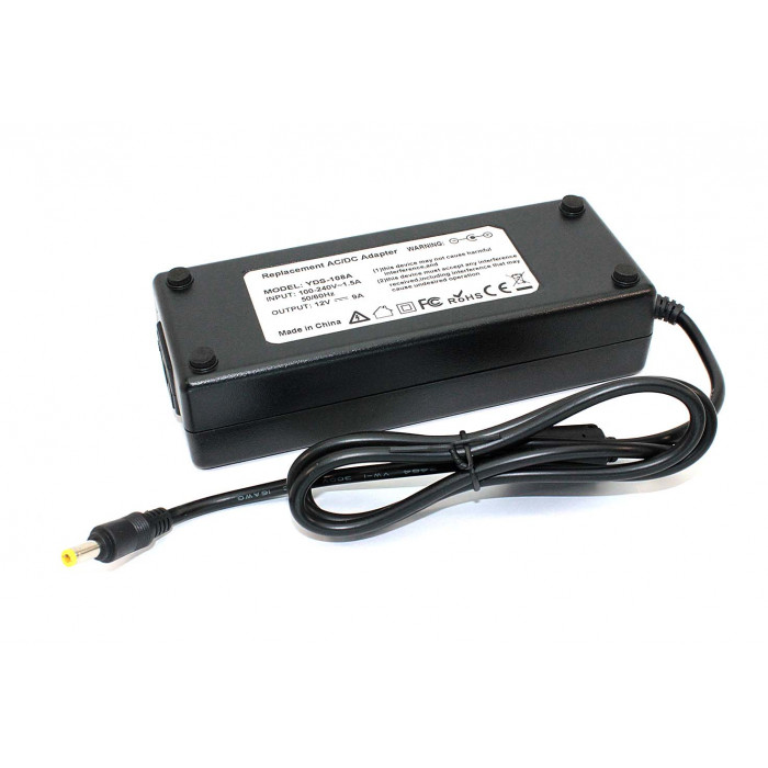 Блок питания для монитора и телевизора LCD 12V 9A 5.5 x 2.5mm OEM