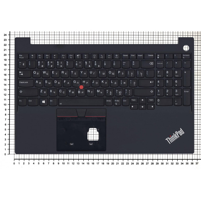 Клавиатура для Lenovo ThinkPad E15 Gen 3/4 топкейс черный